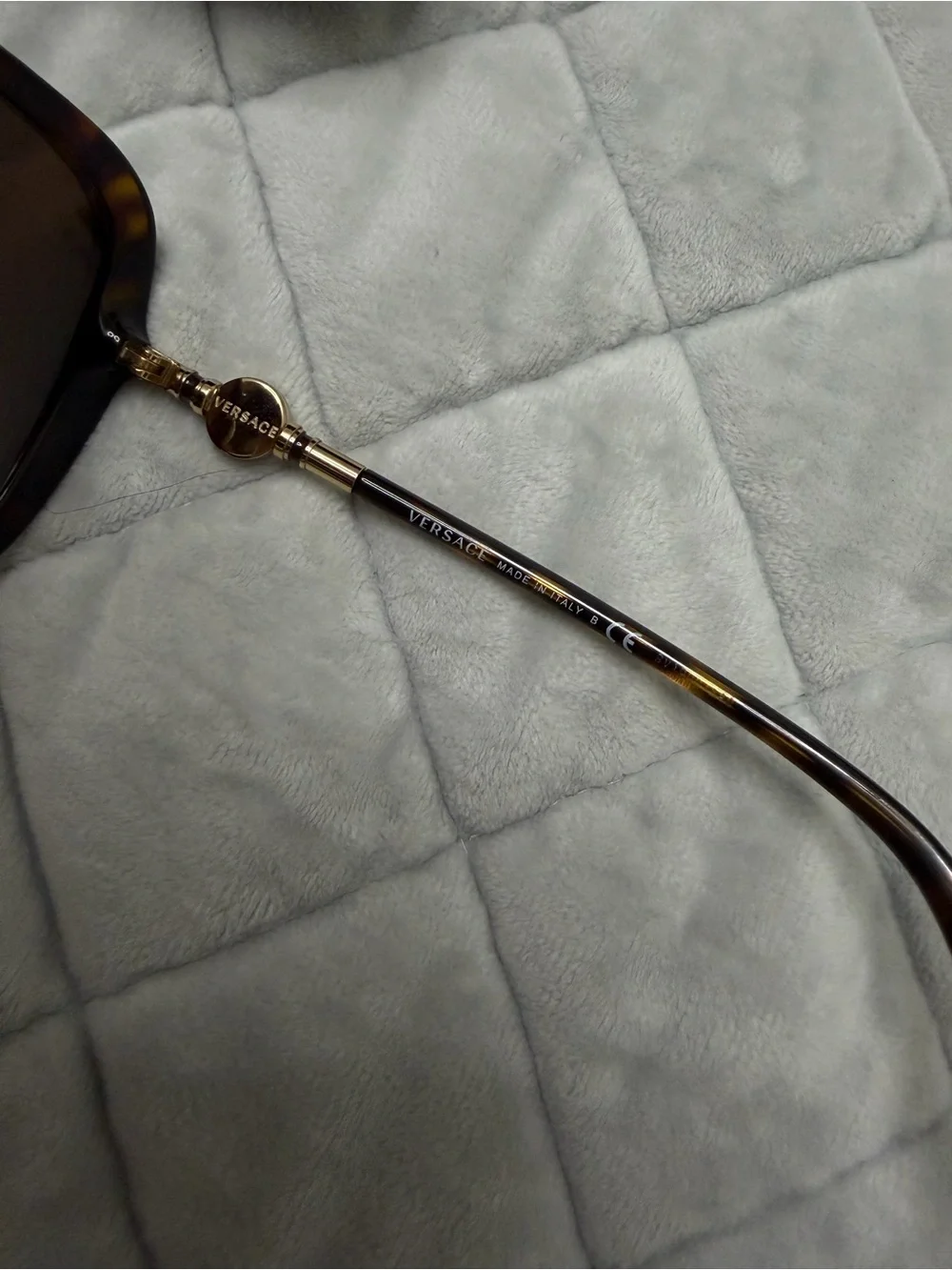 Versace Medusa Medallion Tortoiseshell Sunglasses